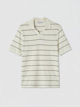 Polo Yaka ?izgili Erkek Ti??rt