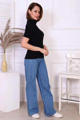 Водолазка женская, рибана с лайкрой (00837, черный) - Плиона фото 10