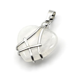 Подвеска в форме сердца 20*25мм с кахолонгом