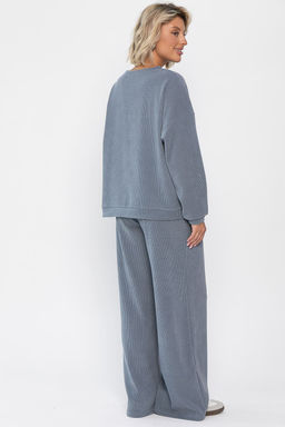 Костюм трикотажный Августа ХИТ (светло-серый) К14347-5М