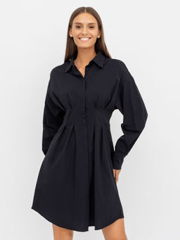 Стильное платье мини черного цвета черный 152515 - Mark formelle фото 2