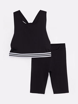 U Yaka Basic K?z ?ocuk B?stiyer ve Tayt