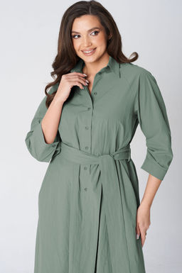 Платье Lenata 16495 серо зеленый