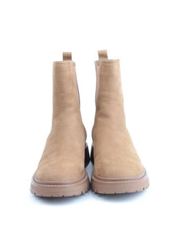 01-80158-G75-4 LT. BROWN Ботинки демисезонные женские (натуральная замша, байка) - Фабричный китай фото 8