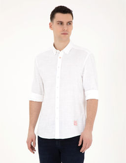 A__k Pembe Regular Fit Uzun Kollu G_mlek - Pierre cardin фото 3