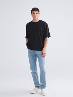 750 Slim Fit Y?rt?k Detayl? Erkek Jean Pantolon