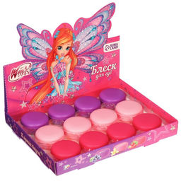 Цена за 12 шт. Блеск для губ детский в макаруне, МИКС цветов и вкусов, 10 г Блум, WINX  фото 2