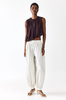 Top drapeado con bajo globo - H&m фото 6