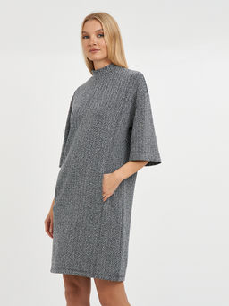 платье серое с рукавом 3/4 - Glenfield фото 3