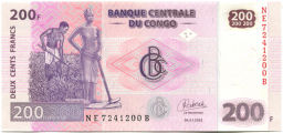 200 франков 2022 года Конго