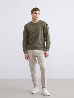 Bisiklet Yaka Erkek Sweatshirt