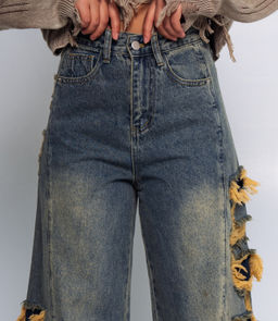 Джинсы #КТ10589, синий - Dommod фото 5