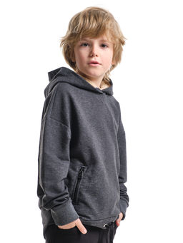 Толстовка для мальчика UD 7726 черный меланж - Mini maxi фото 4