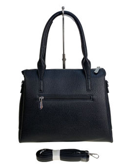 Женская сумка из искусственной кожи, цвет черный - Greta фото 2