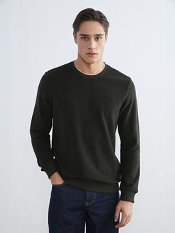 Bisiklet Yaka Erkek Sweatshirt