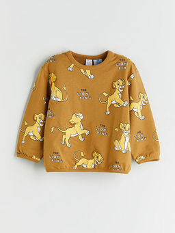 Aslan Kral Bask?l? Erkek Bebek Sweatshirt ve E?ofman Alt