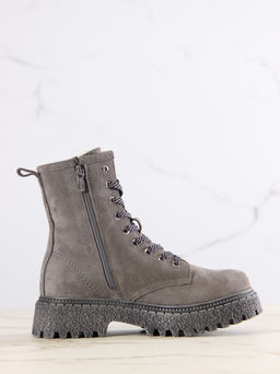 Ботинки 327.22511gr.Серый замок замша/Шерсть