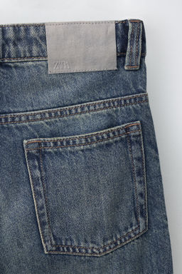 JEANS FLARE FIT DESFLECADO / Azul / Verde - Zara фото 2