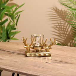 Подсвечник Олени, 17?11?10 см, алюминий