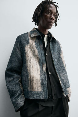ABSTRACT JACQUARD JACKET