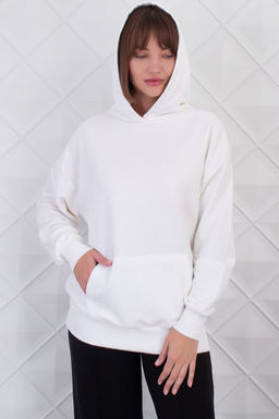 Арт. 15102 Худи женское оверсайз 44-52 (5 шт) Цвет:молочный