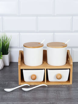 Набор для специй 4 предмета 250 мл с ложками / CF141 /уп 15/ на подставке - Галеонтрейд фото 13