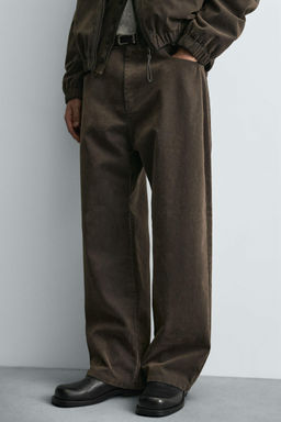 VELOUR BAGGY FIT TROUSERS - Zara фото 8