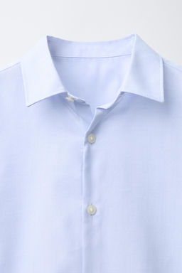 PLAIN TEXTURED DRESS SHIRT - Zara фото 3