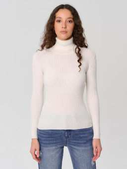 Водолазка женская ZZ-05001 white - Eleganzza фото 2