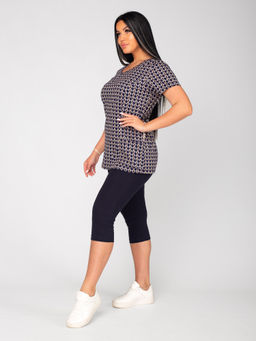 Костюм женский кулирка с бриджами АВГУСТИНА ЧЕРНИЛО - Domtrik фото 5