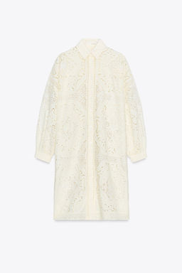 EMBROIDERED SHIRT DRESS ZW COLLECTION - Zara фото 6