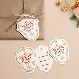 Цена за 20 шт. Открытка-шильдик на подарок «С Новым годом!», 5×9 см