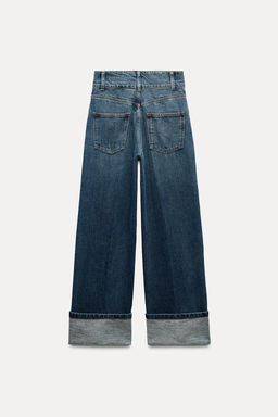 ZW COLLECTION RELAXED HIGH-WAIST JEANS - Zara фото 4