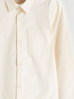 Basic Uzun Kollu Erkek ?ocuk G?mlek