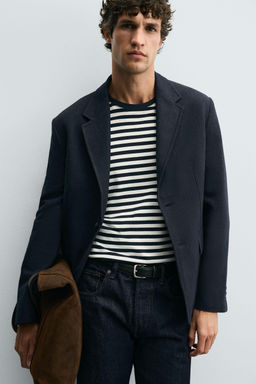TEXTURED REGULAR FIT BLAZER - Zara фото 5