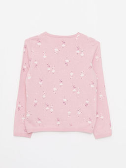 Bisiklet Yaka Desenli Uzun Kollu K?z ?ocuk Triko H?rka - Waikiki фото 2