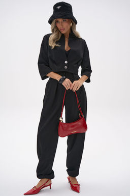 Короткий пиджак Джуди (чёрный) - Эльза фото 15