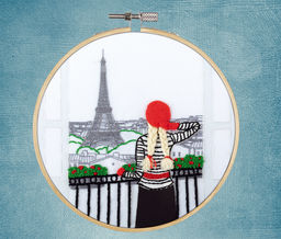 Набор для вышивания PANNA Живая картина JK-2347 Увидеть Париж 15.5 х 15.5 см