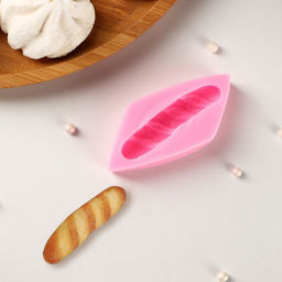 Молд для заливки «Багет», силикон, 7.5×3.5×1.5 см, розовый