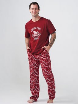 Пижама 100% хлопок мужская Лошадка - Оптима фото 2