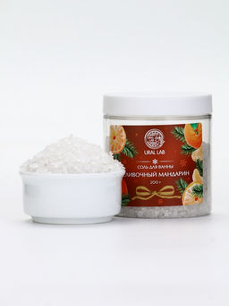 Соль для ванны с ароматом сливочного мандарина, 200 г, URAL LAB