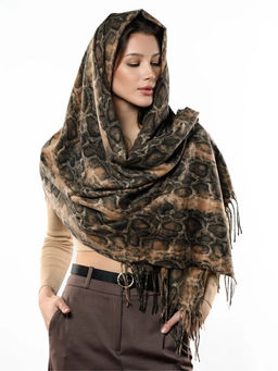 Яркий палантин с анималистичным принтом - Pretty mania фото 9