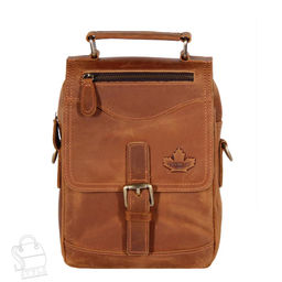 Сумка мужская кожаная 35601Z v.brown Zinimsk в Новосибирске