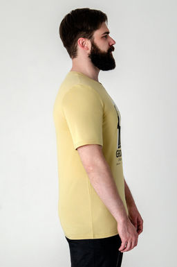 Арт. 614-149 Футболка мужская 48-56 (5 шт) Цвет:горчичный