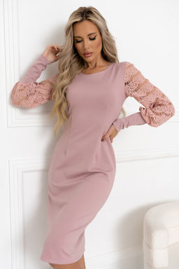 Платье Open Style 6412 пудрово-розовый