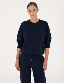 Lacivert Oversize Sweatshirt