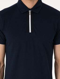 Lacivert Ultralight Kuma_ Slim Fit Polo Yaka Ti__rt