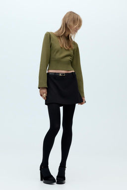 PLAIN KNIT SWEATER WITH WIDE SLEEVES - Zara фото 5