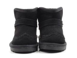 17103-1 BLACK Угги детские (натуральная замша, искусственный мех) - Фабричный китай фото 9