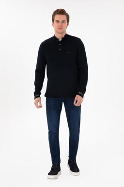 Erkek Lacivert Kazak